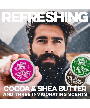 Gnarly Joe Beard Softener Gift Pack for Men (3 Jars All Scents). Triple-Whipped Combined Beard and Face Creams Multipack (All 3 Scents) - Buy Online on SooperMarket.com