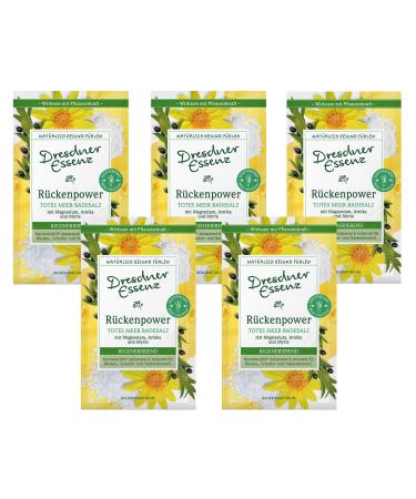 Pack of 5 Dresdner Essence Health Bath Back Power 5 x 60 g