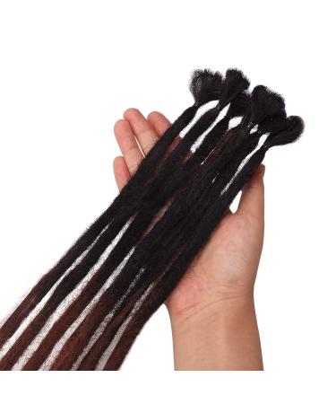 10PC No LIFE 50cm Black to Ginger Red Dreadlock Extensions | Synthetic Dreadlock Accessories for Men & Women | Jamaican Punk Hip-Hop Reggae Hair Wigs - Buy Online on SooperMarket.com