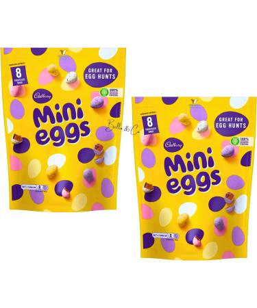 2x Easter Chocolate Mini Eggs Happy Easter Celebration 2023 | Mini Chocolate Easter Eggs Bundle Gifts for Women Men Kids | Bundle Pack Deals | Thank You Chocolate Gifts | Family Pack | 308g - Buy Online on SooperMarket.com