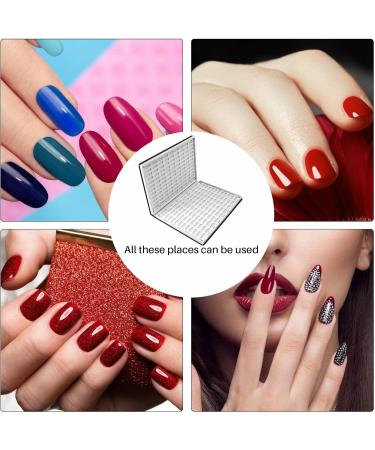 Vklopdsh 216 Colors Nail Tips Display Rack Nail Art Display Diy Color Card Display Board Graphic Painting Black Black/White - Buy Online on SooperMarket.com