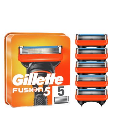 Gillette Fusion 5 Men's Razor Blades Pack of 5 Replacement Blades (Packaging May Vary)