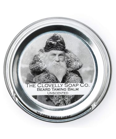 Clovelly Soap Co Naturally Handmade Beard Balm Fragrance Free 40g Tin