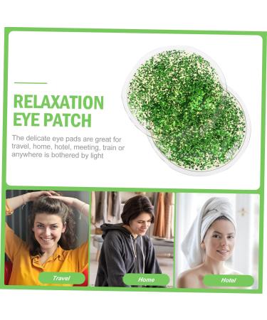FRCOLOR 2pcs Eye Patch Ice Pack for Face and Breastmilk - Cooling Eye Pad for Hydrating and Compress - Green, 6.5X6.5X0.5CM - Buy Online on SooperMarket.com