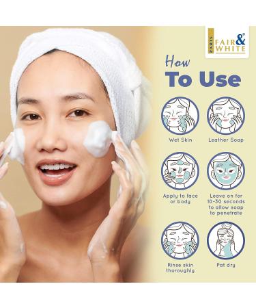 FAIR & WHITE Exclusive Exfoliating Soap 200g/7oz - Moisturizing Bar for Face & Body - Buy Online on SooperMarket.com