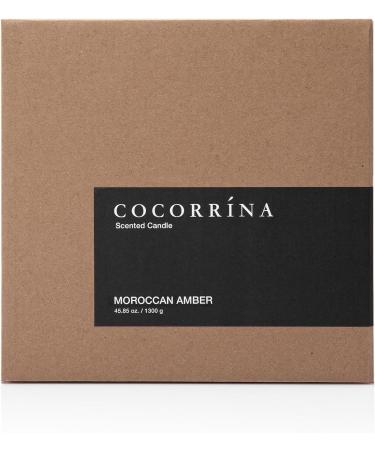 Cocorr na Moroccan Amber Candle - 110 Hour Burn Time 3 Wicks Natural Soy - Perfect Christmas Gift (1300g) - Buy Online on SooperMarket.com