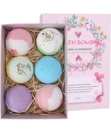 Handmade Bathing Ball Cleaner Gift Set - 6 Pieces for Dry Skin & Spa Baths | Perfect Birthday & Mother's Day Gift for Her & Him - Buy Online on SooperMarket.com
