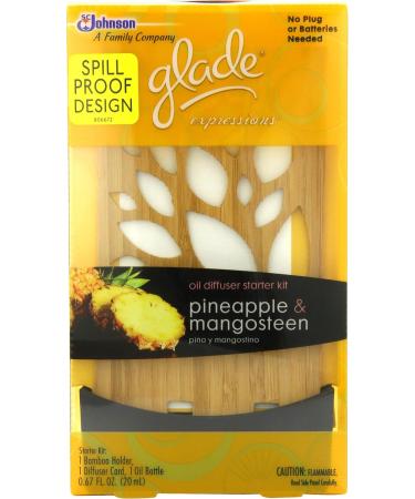 Buy Glade Expressions Oil Diffuser Starter - Pineapple & Mangosteen - 0.67 oz | International Shipping Available - Buy Online on SooperMarket.com