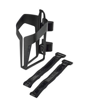 SKS Germany Anywhere Velocage bottle holder for bicycles (bicycle accessories with a flexible fastening system for frames without hole rubberized Velcro fasteners) black