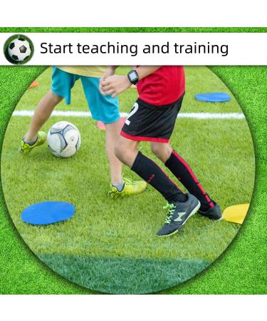 Non-Slip Rubber Spot Markers 10 Inch - Set of 12 for Football & Basketball Training - Buy Online on SooperMarket.com