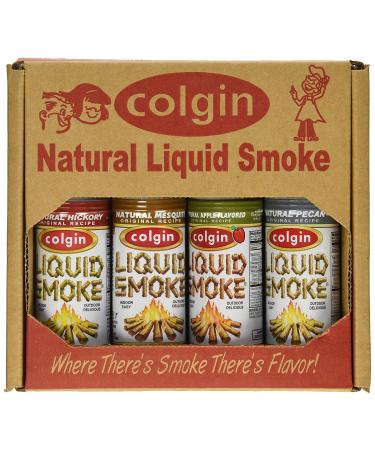 COLGIN Liquid Smoke Gift Set - Apple Pecan Hickory and Mesquite Flavours