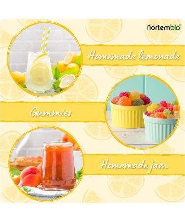 Nortembio Citric Acid Powder 1 kg - 100% Pure & Ecological for Cooking & Baking + Free Recipe eBook - Buy Online on SooperMarket.com