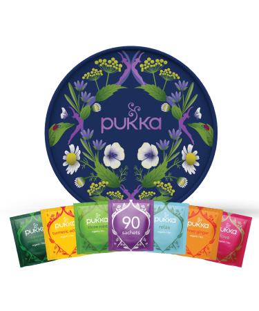 Pukka Herbs | Workday Wellness Herbal Tea| Organic | Eco-Friendly Gift | 6 Flavours | 90 Sachets