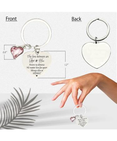 Special Aunt Gift from Niece: Mirror Compact, Keychain, Thank You & Birthday Gift - Buy Online on SooperMarket.com