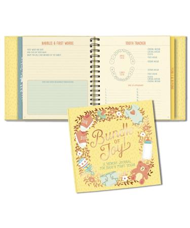 Baby's First Years Guided Journal by Studio Oh! - Bundle of Joy - 9" x 9" - Beautifully Illustrated Hardcover Journal with Storage Pockets Creates a Keepsake of Baby's Earliest Years