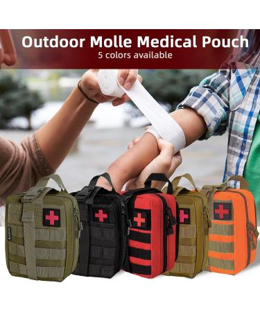 Buy Crisis First Aid Bag | Molle Tactical EDC IFAK Pouch for Outdoor & Travel | Premium Camping Gadgets - Buy Online on SooperMarket.com