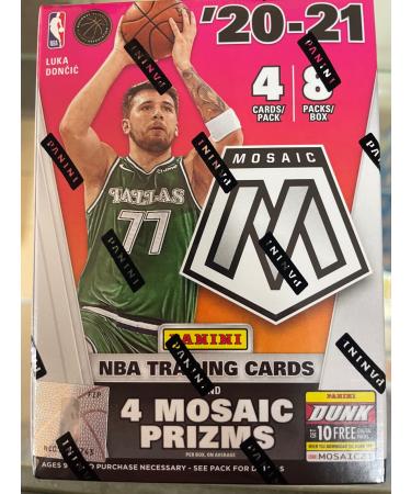 Panini 2020-21 Mosaic Blaster Box Basketball Sealed 4 Cards per pack 8 Packs Per Box 2020/21