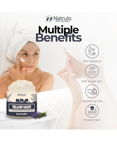 All Natural Beef Tallow Salve - Moisturizing Balm for Eczema & Dry Skin - Grass Fed Tallow & Honey - Made in USA - Buy Online on SooperMarket.com