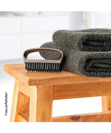 Hausfelder hand brush nail brush with handle nail cleaner brush hard nail scrubbing brush cleaning brush set of 4 black anthracite matt set of 4 Black - Buy Online on SooperMarket.com
