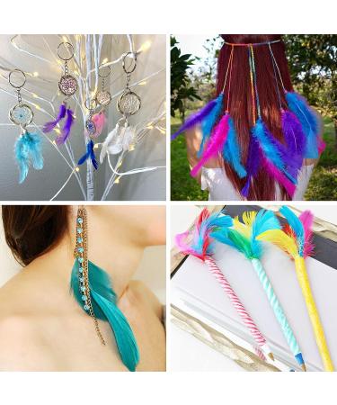 Coceca 300pcs Colorful Feathers for DIY Craft, Wedding, and Party Decor - Buy Online on SooperMarket.com