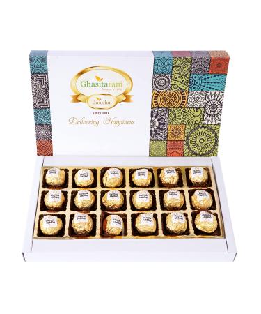 Jaiccha Ghasitaram Channa Laddoos 18pcs|Gift for Diwali Gifts Holi Rakhi Valentine Christmas Birthday Anniversary Her Him|