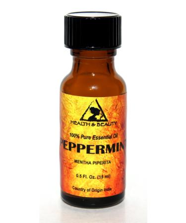 Peppermint Essential Oil Organic Aromatherapy Therapeutic Grade 100% Pure Natural 0.5 oz 15 ml