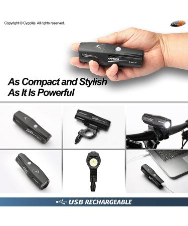 Cygolite Ranger 400 Lumen Bike Light | 5 Night & 3 Daytime Modes | Compact, Durable & Waterproof | USB Rechargeable Headlight for Road, Mountain & Commuter Bicycles - Buy Online on SooperMarket.com