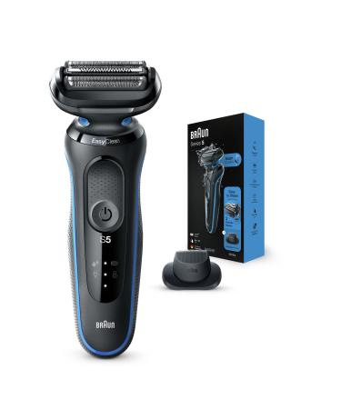 Braun Electric Razor for Men, Series 5 5018s Electric Foil Shaver with Precision Beard Trimmer, Rechargeable, Wet & Dry with EasyClean
