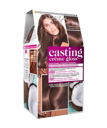 LOreal Paris Casting Creme Gloss Ba o De Color 500 Casta o Claro Chestnut brown light 1 piece (1 pack)