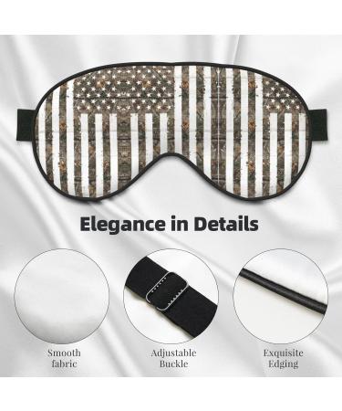 American Camouflage Soft Sleep Eye Mask | Breathable Eye Patch for Women | Ideal for Travel & Relaxation - Buy Online on SooperMarket.com