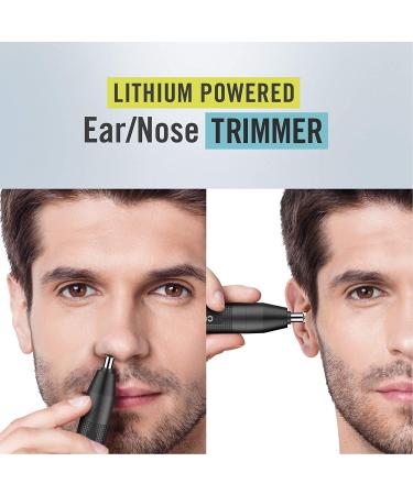 ConairMan Cordless Ear and Nose Hair Trimmer for Men - Lithium Powered with 3-Bevel Blade - Buy Online on SooperMarket.com