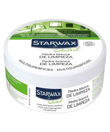 Starwax Multipurpose white cleaning stone - 100% of natural origin - Cleans degreases and polishes