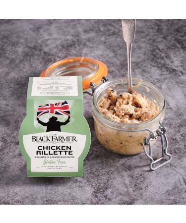 Gluten free Chicken Rillette with Lemon Oil and Cracked Black Pepper (110g x 6) - Slow-cooked chicken meat rillettes - Buy Online on SooperMarket.com