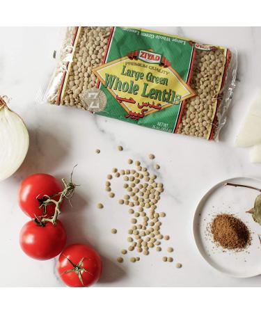 Ziyad Gourmet Large Whole Lentils - Superfood with Ancient Grains - 16 oz (1 lb) - No Additives or Preservatives - High Protein Source - Buy Online on SooperMarket.com