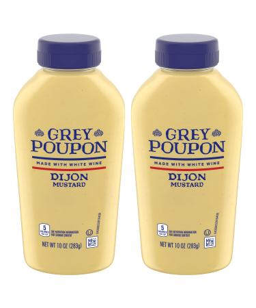 Grey Poupon, Dijon Mustard, 10oz Squeeze Bottle (Pack of 2)