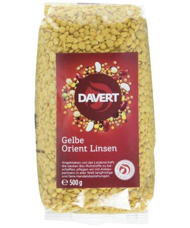 Davert Yellow Orient Lentils (1 x 500 g) - Organic 500 g (1 pack)