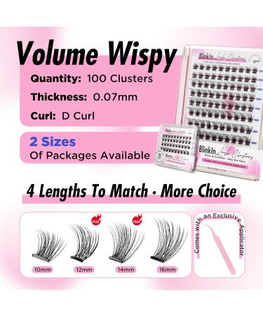 BEPHOLAN Self-Adhesive Lash Clusters Kit - 100pcs D Curl Eyelashes (10-16MM) with Tweezers - No Glue Needed for Easy Application - Buy Online on SooperMarket.com