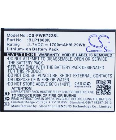 Replacement Battery for Franklin Wireless R722 R774 R775 - BLP1800K 1700mAh/3.7V - International Shipping Available - Buy Online on SooperMarket.com