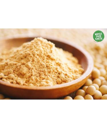 Wholefood Earth Organic Toasted Soya Flour 2kg - GMO Free, Vegan, High Fibre, High Protein - Certified Organic - Buy Online on SooperMarket.com