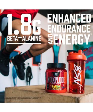 BSN N.O.-Xplode Pre-Workout Powder - Grape Flavor | 60 Servings for Energy & Focus - Buy Online on SooperMarket.com