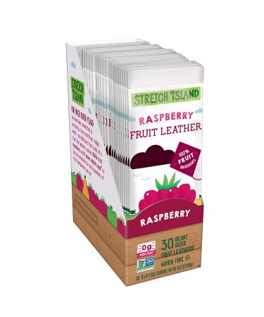 Stretch Island Original Fruit Leather, Raspberry, 0.5 Ounce Leathers, 30 Count