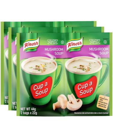 Knorr Mushroom Soup Mix 1.52oz (3x2 Packs for 6 Pouches Total)| Delicious Warm and Ready in Minutes!