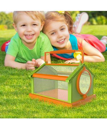Portable Butterfly Habitat Cage Critter Caterpillars Outdoor Green Orange - Buy Online on SooperMarket.com