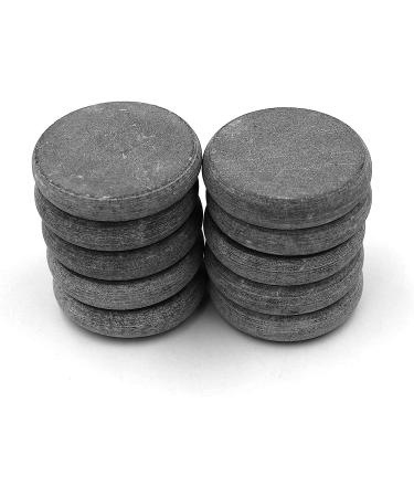 10 Round Basalt Stones for Rock Painting - 5.2cm Diameter, Natural Canvases for Mandala Art - Buy Online on SooperMarket.com