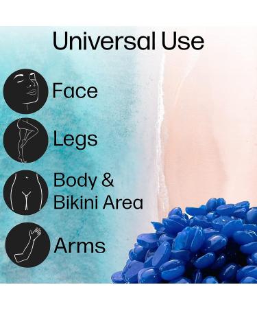 OMWAH Hard Wax Beads - Painless Hair Removal Wax Beans with Beeswax (Sea Breeze) 15.5 OZ - Buy Online on SooperMarket.com