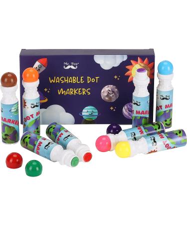 Mr. Pen- Washable Dot Markers  8 Colors  Dot Markers for Toddlers and Kids  Paint Dotters for Kids  Dabbers for kids  Bingo Markers  Bingo Daubers  Non Toxic Paint Daubers  Bingo Dotters. - Buy Online on SooperMarket.com