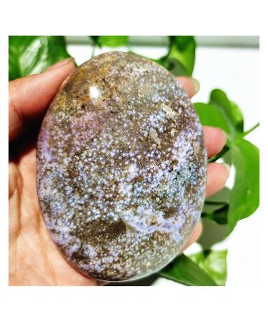 Natural Crystal Rough Natural Stone Beautiful OceanJasper Palm Stone Feng Shui Exorcism Crystal Home Decoration (Color : 160-170g Size : 1pc) 1pc 160-170g