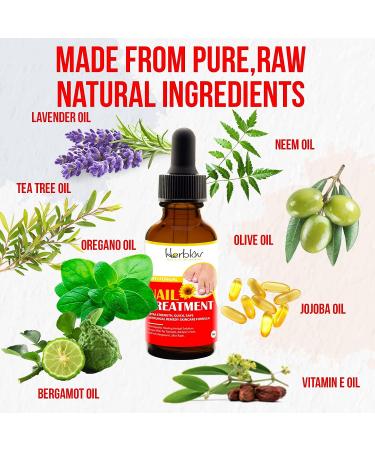 Natural Nail & Toenail Repair Treatment - Extra Strength Drops for Nails, Athlete's Feet, Jock Itch, Ringworm & Skin Rash - USA Made - Buy Online on SooperMarket.com
