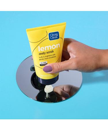 Clean & Clear Lemon Zesty Scrub 4.2 oz | Exfoliating Scrub for Clear Skin - Buy Online on SooperMarket.com