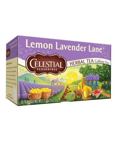 Celestial Seasonings Lemon Lavender Lane Herbal Tea, 20 Count - Soothing & Refreshing Blend - Buy Online on SooperMarket.com